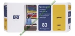 Hewlett-Packard Oryginał C4963A - Głowica + gniazdo czyszczące (Nr.83 (UV)) Yellow
