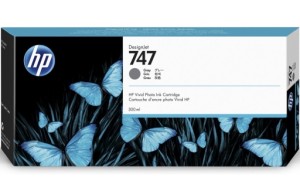 Tusz 747 HP DesignJet Z9+ Gray P2V86A 300 ml (P2V86A)