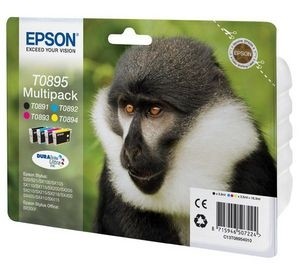 Tusze CMYK Epson SX105 SX110 SX200 SX210 SX218 T0895 (C13T08954010)