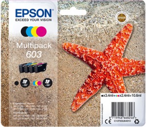 Multipack tuszy 603 CMYK Epson XP-2100/2105/3105/4105 WF-2810/2830/2850 (C13T03U64010)