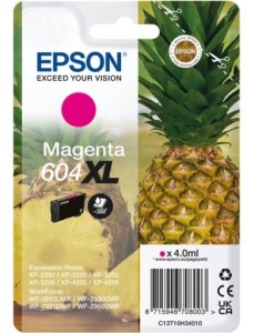 Tusz 604XL do Epson XP-2200/3200/4200 WF-2910/2930/2950 4ml (C13T10H34010) Magenta