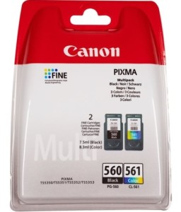 Multipack Canon Pixma TS5350 TS7450 tusze PG-560/ CL-561 czarny + kolor (3713C006)