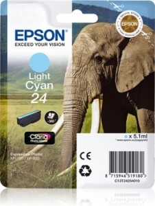 Tusz Epson XP-55 XP-750 XP-760 XP-850 XP-860 XP-950 Light Cyan 24 5,1ml (C13T24254012)