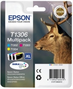 Multipack CMY Epson SX525WD SX620FW BX525WD T1306 (C13T13064012)