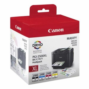 Tusz Canon PGI-2500 CMYK Zestaw Black + Cyan + Magenta + Yellow 29,1 ml + 3 x 9,6 ml (9290B004)