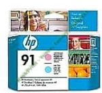 Hewlett-Packard Oryginał C9462A - Głowica (Nr.91) LightCyan + LightMagenta