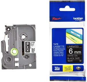 Taśma Oryginał do  Brother 6mm/8m Czarna/Biały Nadruk  (TZe-315/TZ-315)