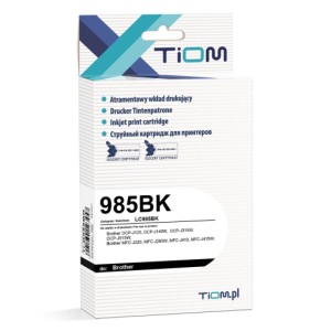Tusz Tiom zamiennik LC985BK Brother DCP-J125 MFC-J415W (Ti-B985BK) Black