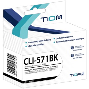 Tusz Tiom do Canon PIXMA MG5750/6850/7750 TS5050/6050 CLI-571BK-XL 11,8ml (Ti-C571BX) Black