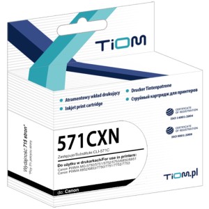Tusz Tiom do Canon PIXMA MG5750/6850/7750 TS5050/6050 CLI-571C-XL 11,8ml (Ti-C571CX) Cyan