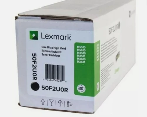 Lexmark Toner 50F2U0R Black 20K Reconditioned Cartridge