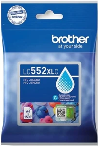 Tusz Brother LC552XLC do MFC-J3660DW, MFC-J3960DW | 1500str. (LC552XLC) Cyan