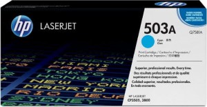 Toner HP 503AC do Color LaserJet 3800 (Q7581A) | 6 000 str. Cyan