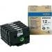 Ta?ma Brother HGe-231V5 12mm x 8m czarny nadruk / bia?e t?o (HGE231V5) (op. 5 szt.)