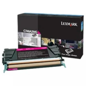 Toner Lexmark Oryginał C746A2MG Magenta