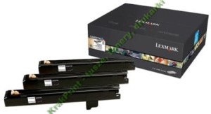 Zestaw trzech bębnółw światłoczułych Lexmark do C935, X940 | 3 x 47 000str. (C930X73G) Color