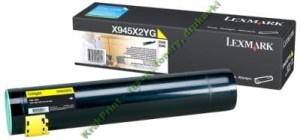 Lexmark Oryginał X945X2YG - Toner Yellow