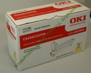 Bęben do Oki C5650/5750 | 20tys. (43870005) Yellow