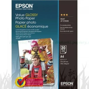 Papier fotograficzny Epson Value Glossy Photo Paper 183 g/m2 - A4, 20 arkuszy (C13S400035)