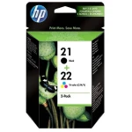 Hewlett-Packard Oryginał SD367AE - Zestaw (21+22) Bk+Col