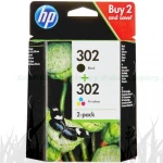 Tusz Hewlett-Packard Oryginał HP 302 BK+CMY Dwupak (X4D37AE)