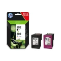 Tusz Hewlett-Packard Oryginał HP 302 BK+CMY Dwupak (X4D37AE)
