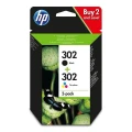 Tusz Hewlett-Packard Oryginał HP 302 BK+CMY Dwupak (X4D37AE)