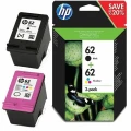 Tusz Hewlett-Packard Oryginał HP Nr. 62 BK+CMY Dwupak (N9J71AE) CMYK (cyan, magenta, yellow, black)