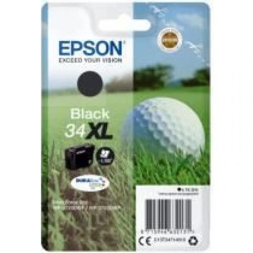 Tusz Epson Nr.34ml do WorkForce Pro WF-3720DWF... | 16,3ml (C13T34714010) Black