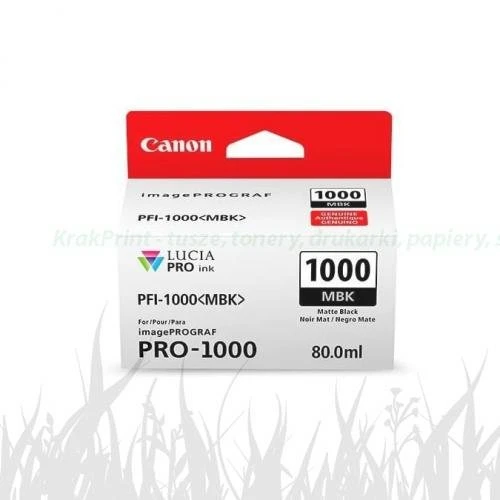 Tusz Canon Oryginał PFI-1000MBK (0545C001) MatteBlack