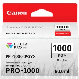 Tusz Canon Oryginał PFI-1000PGY (0553C001) PhotoGrey
