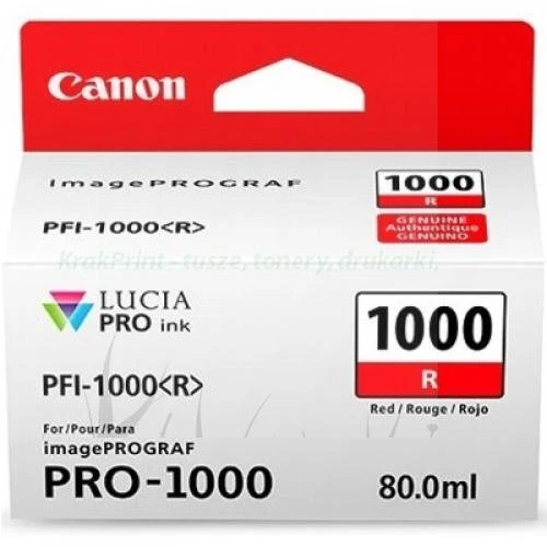 Tusz Canon Oryginał PFI-1000R (0554C001) Red