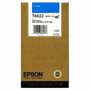 Tusz Epson Nr.T6022 do Stylus Pro 7800, 7880 | 110ml (C13T602200) Cyan