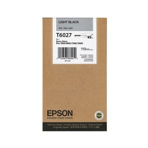 Tusz Epson Nr.T6027 do Stylus Pro 7800, 9800 | 110ml (C13T602700) LightBlack