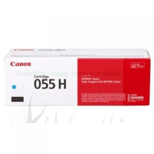 Toner Canon Oryginał do i-SENSYS MF744Cdw | CRG-055HC | 5,9k (3019C002AA / 3019C004AA) Cyan
