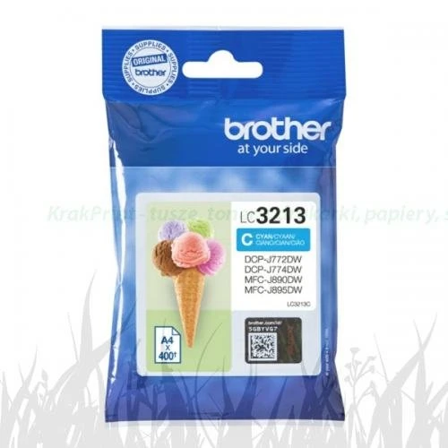 Tusz Brother do DCP-J772DW | 400str. (LC-3213C) Cyan