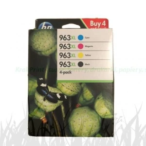 Tusz Hewlett-Packard Oryginał 4Pack Nr. 963 (3YP35AE ) CMYK (, , , ) Black