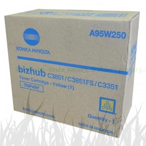 Toner Konica-Minolta do Bizhub C3351/C3851... | TNP49Y | 13tys. (A95W250) Yellow