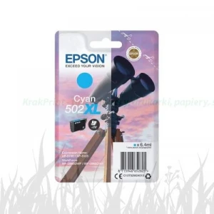 Tusz Nr.502XL do Epson Expression Home XP-5100 | 470str. (C13T02W24010) Cyan