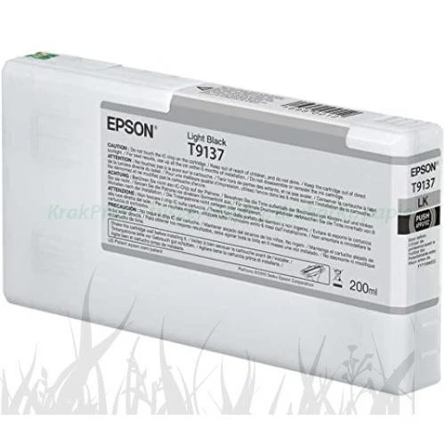 Tusz Epson Nr.T9137 do SureColor SC-P5000SE | 200ml (C13T913700) light black