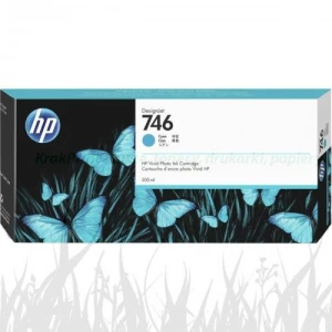 Tusz Hewlett-Packard do DesignJet Z6 24, Z9+ 24... |Nr. 746 | 300ml (P2V80A) Cyan