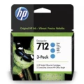 Tusz Hewlett-Packard Oryginał do T630 Nr. 712 3-pack 29-ml (3ED77A) Cyan