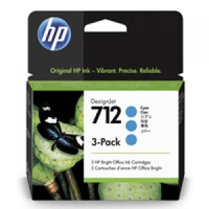 Tusz Hewlett-Packard Oryginał do T630 Nr. 712 3-pack 29-ml (3ED77A) Cyan