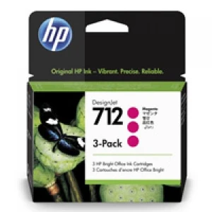 Tusz Hewlett-Packard Oryginał do T630 Nr. 712 3-pack 29-ml (3ED78A) Magenta