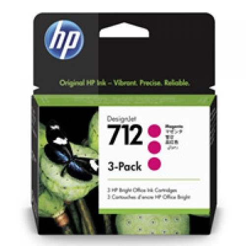 Tusz Hewlett-Packard Oryginał do T630 Nr. 712 3-pack 29-ml (3ED78A) Magenta