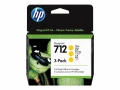 Tusz Hewlett-Packard Oryginał do T630 Nr. 712 3-pack 29-ml (3ED79A) Yellow