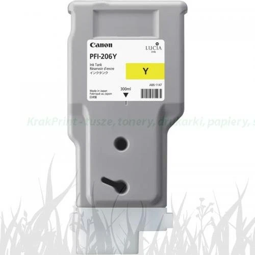 Tusz Canon IPF6500 | PFI-206Y | 300ml (5306B001AA) Yellow