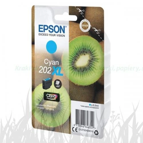 Epson oryginalny ink / tusz C13T02H24010, 202 XL, cyan, 8.5ml, Epson XP-6000, XP-6005