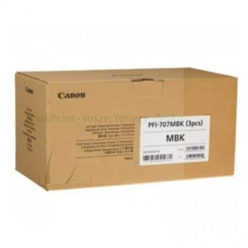 Canon oryginalny ink / tusz PFI707MBK, 3x700ml, iPF-830, 840, 850 (9820B003) MatteBlack