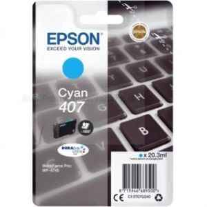 Tusz Epson do WF-4745DTWF Nr.407 | 1,9tys (C13T07U240) Cyan